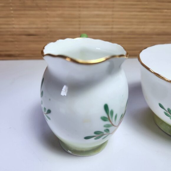 Sutherland Sugar Bowl and Creamer Set Floral Made in England Vintage - Picture 6 of 11